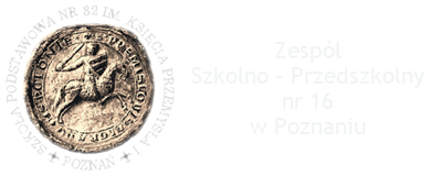 Logo i napis: Zespół Szkolno-Przedszkolny nr 16 w Poznaniu